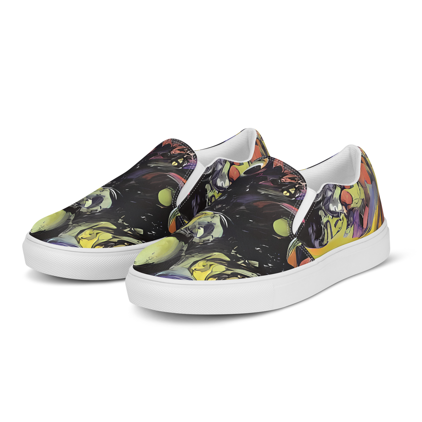 Men's Slip-On Canvas Shoes - Fires of the Void