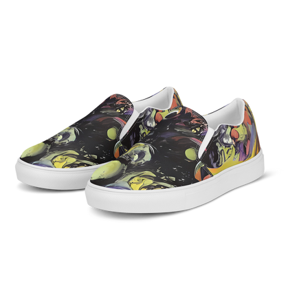 Men's Slip-On Canvas Shoes - Fires of the Void