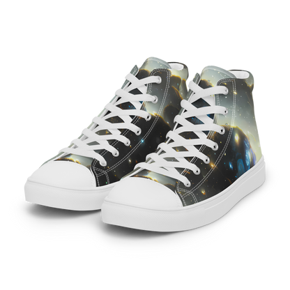 Men's High Top Canvas Shoes - Rutkowski Nebula