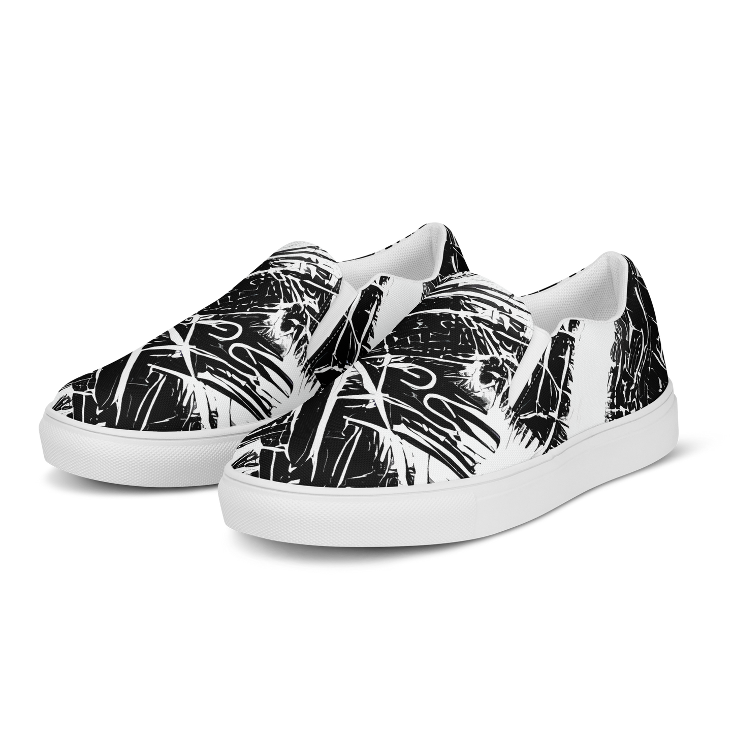 Men's Slip-On Canvas Shoes - Ferriss Fractals