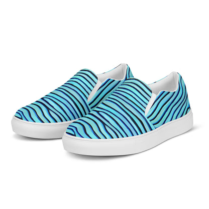 Men's Slip-On Canvas Shoes - Aqua Drift