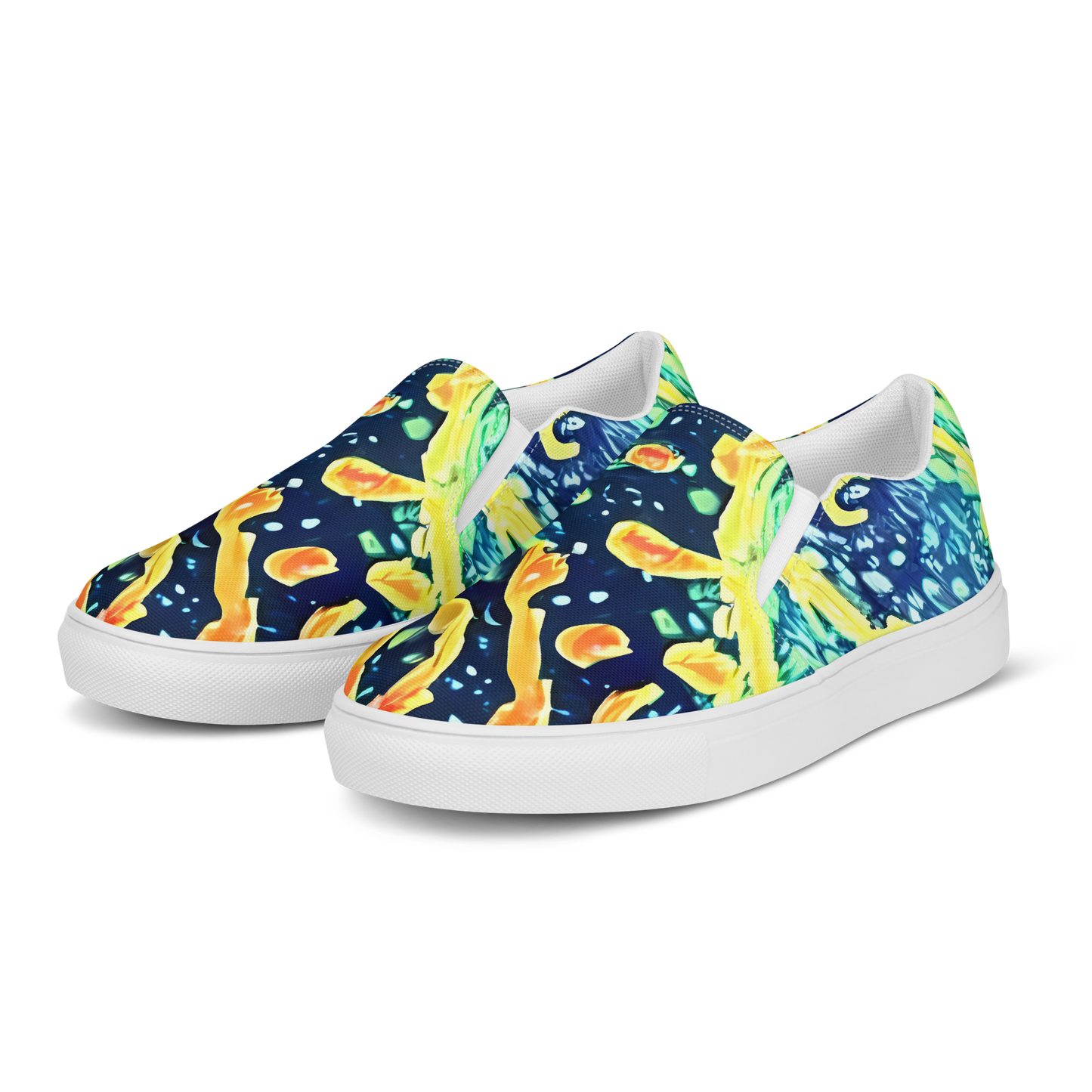 Men's Slip-On Canvas Shoes - Vortex Glow