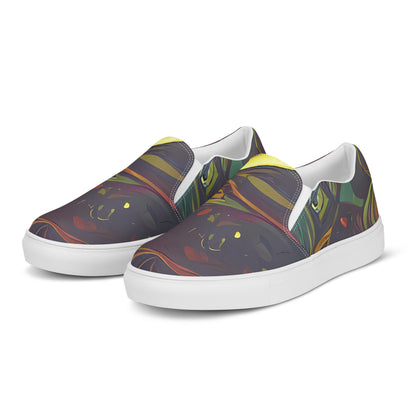 Men's Slip-On Canvas Shoes - Phantasm Swirl