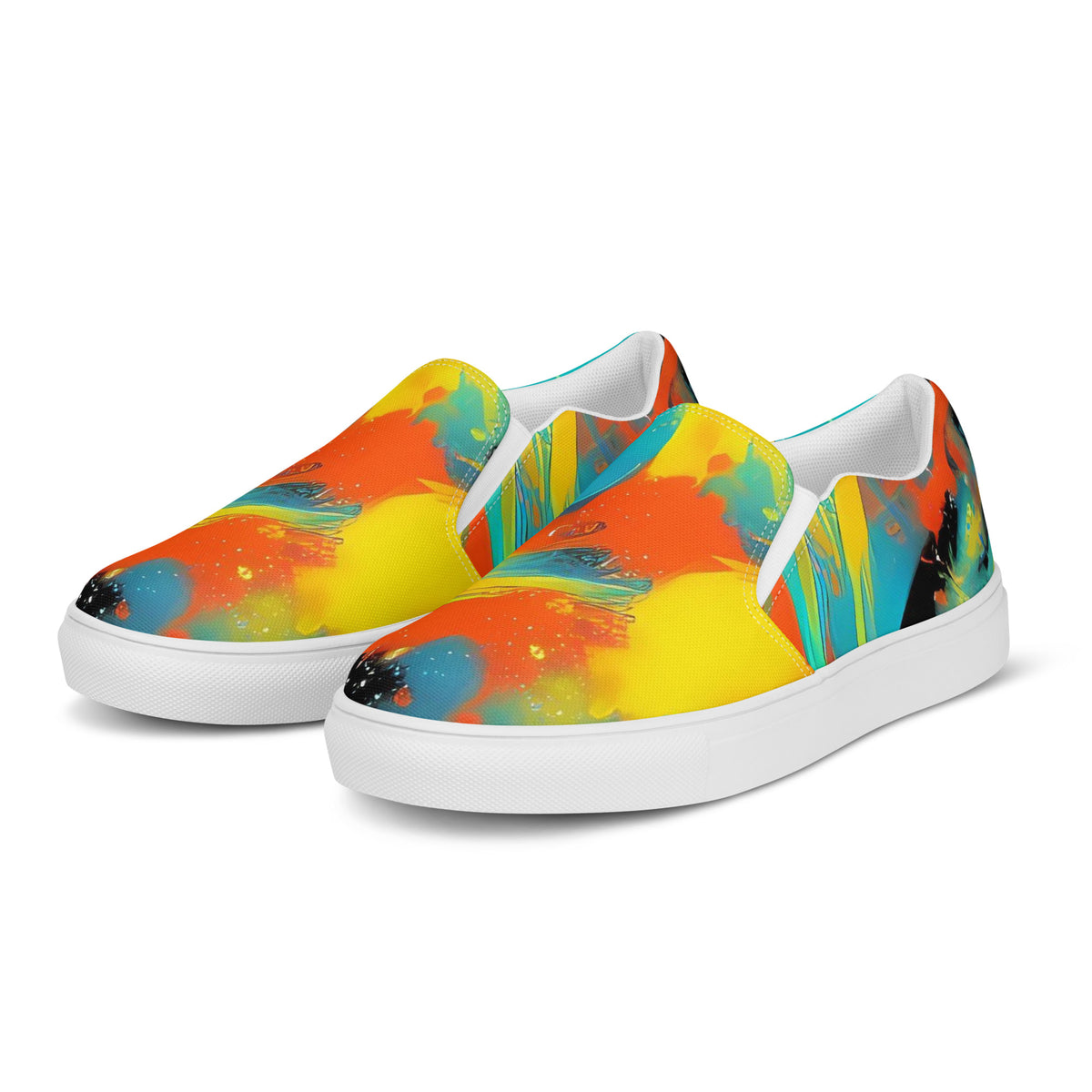 Women's Slip-On Canvas Shoes - Solar Swoosh
