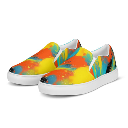 Women's Slip-On Canvas Shoes - Solar Swoosh