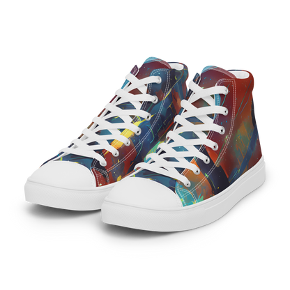 Women's High Top Canvas Shoes - Journey Through Infinity
