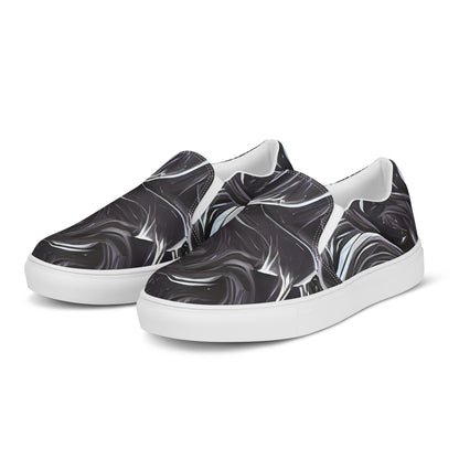 Women's Slip-On Canvas Shoes - Savrasov Swirls