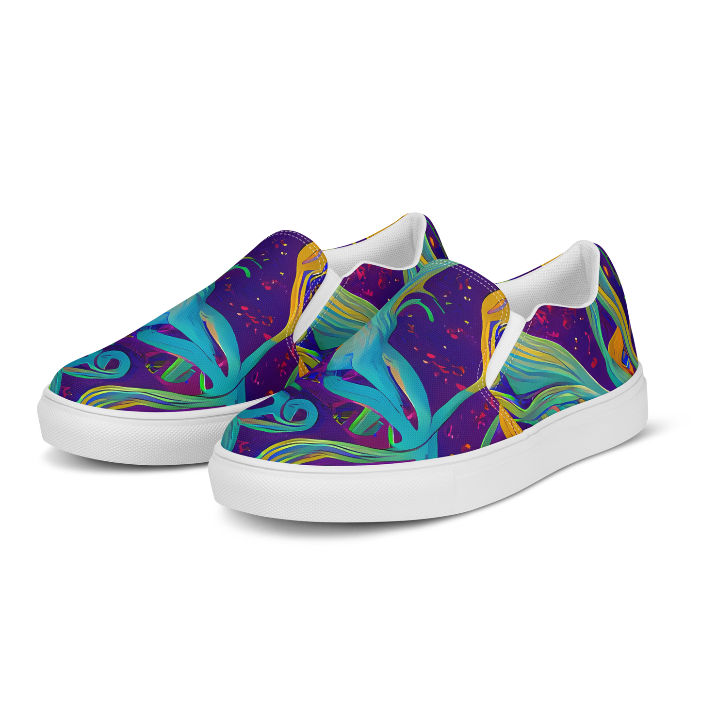 Women's Slip-On Canvas Shoes - Etherial Entwine