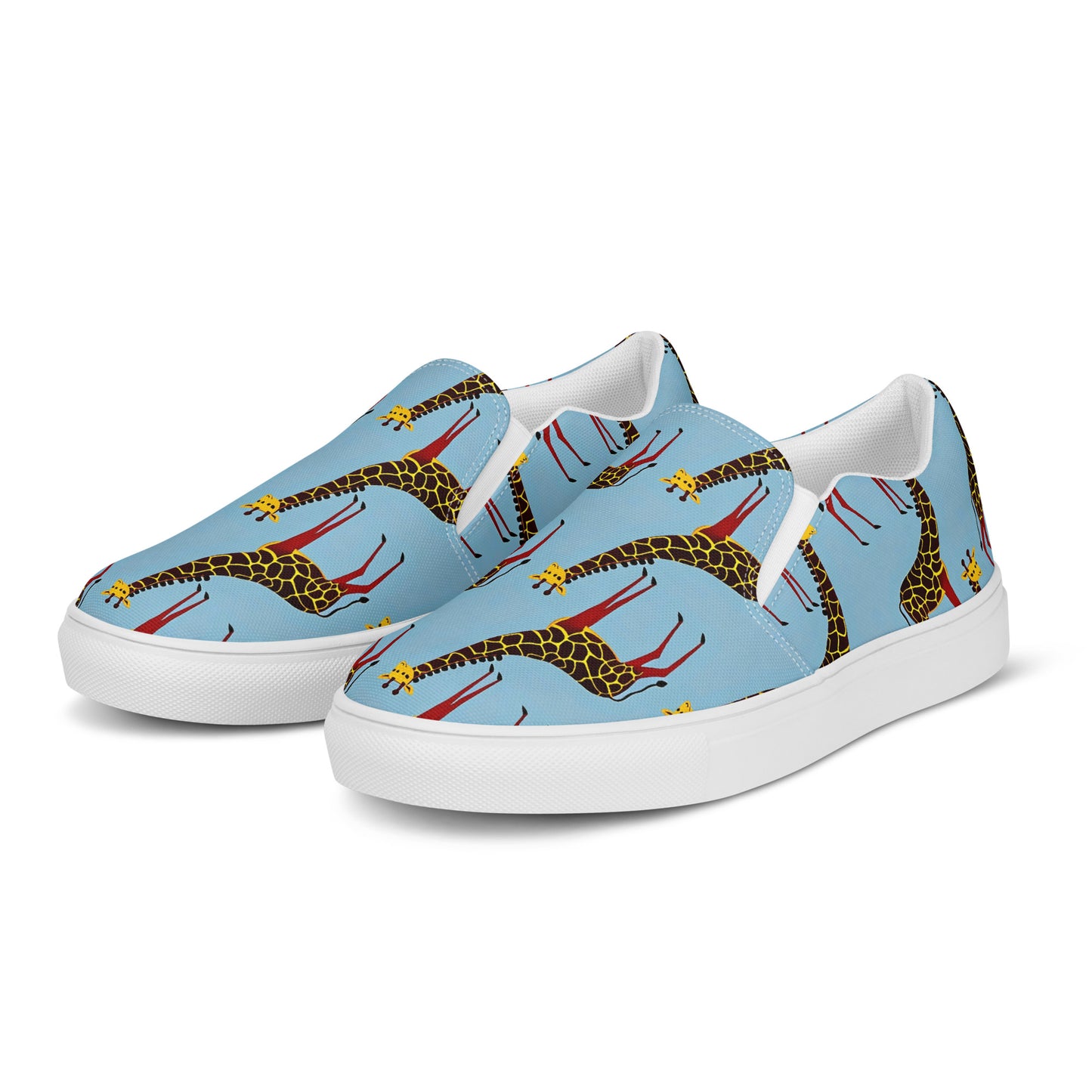 Women's Slip-On Canvas Shoes - Giraffe Groove