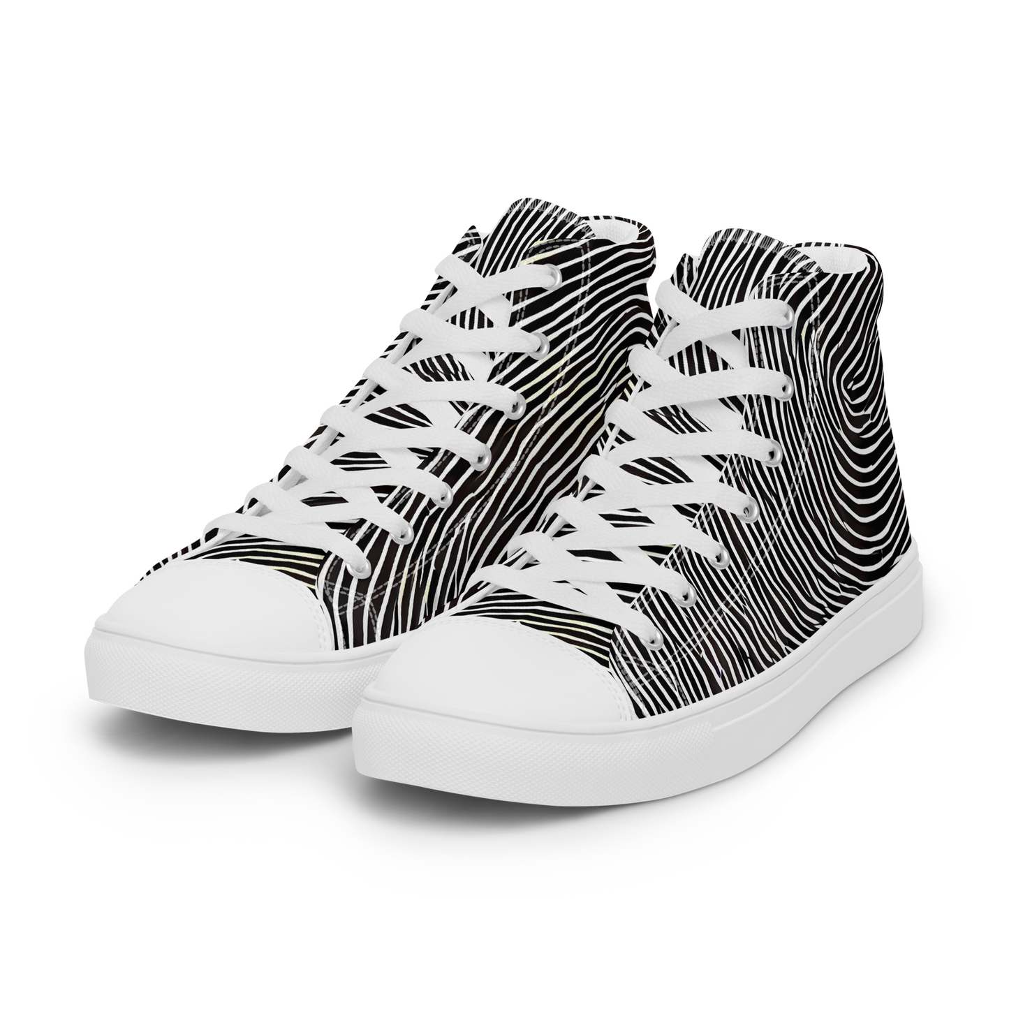 Men's High Top Canvas Shoes - Silent Currents