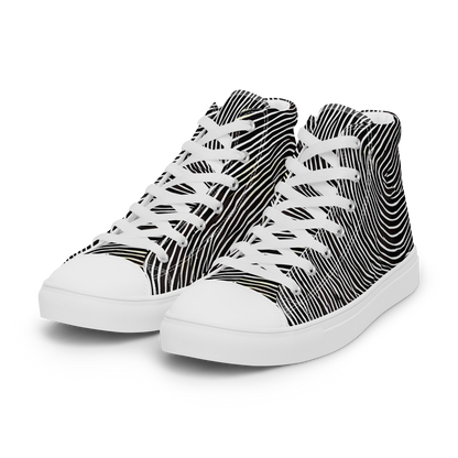 Men's High Top Canvas Shoes - Silent Currents