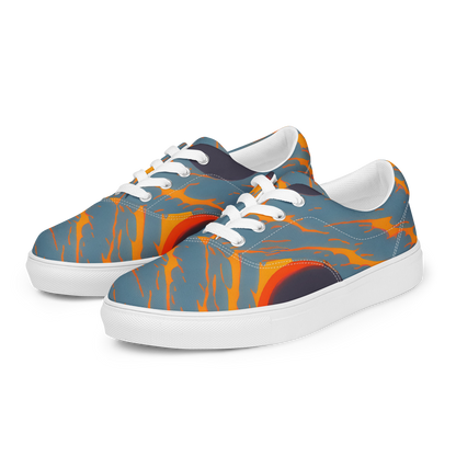 Women's Lace-Up Canvas Shoes - Flames of Gravity