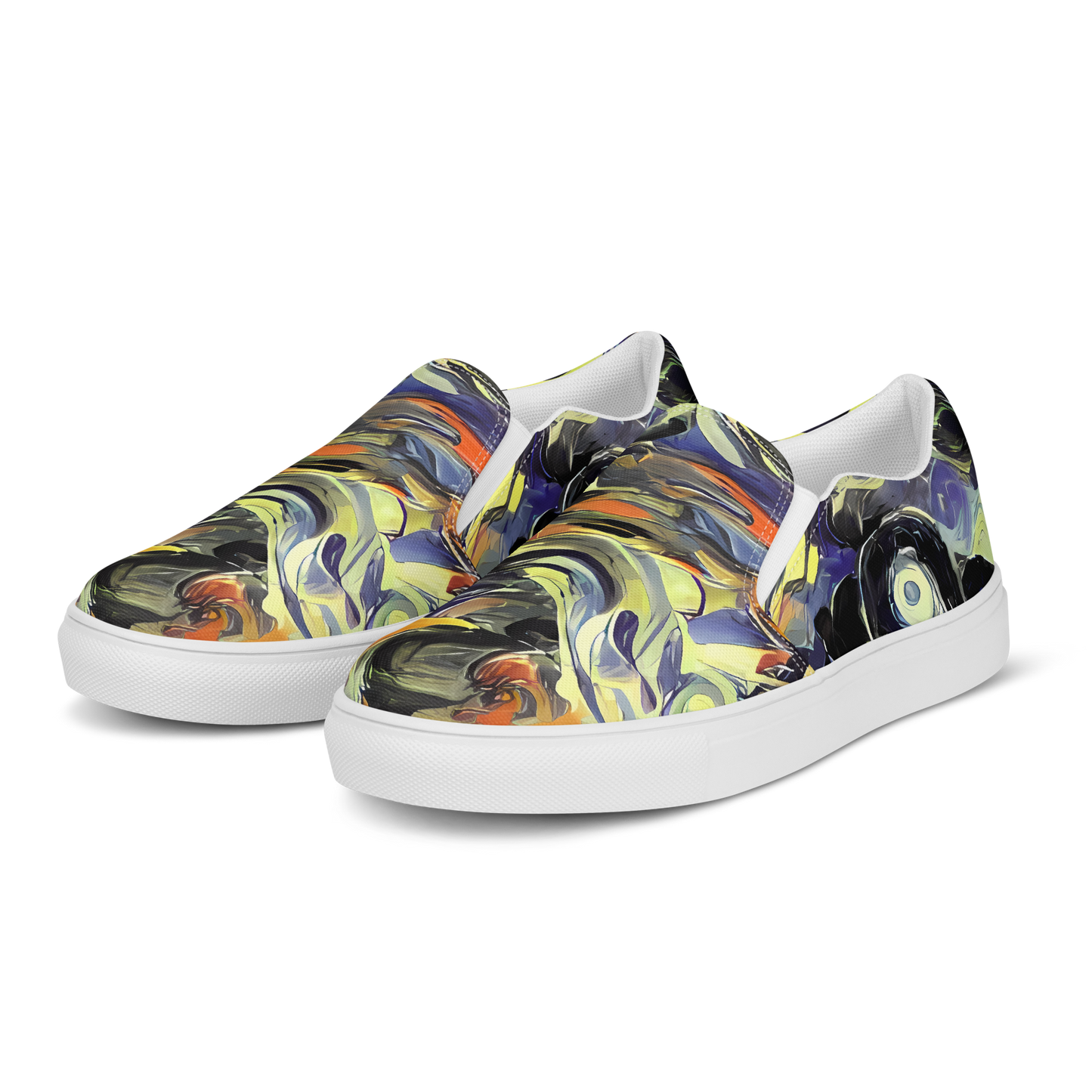 Women's Slip-On Canvas Shoes - Twilight Chaos