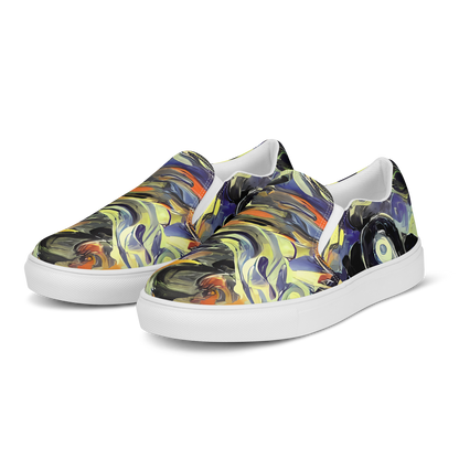 Women's Slip-On Canvas Shoes - Twilight Chaos