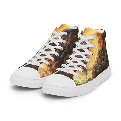 Men's High Top Canvas Shoes - Volcanic Cascade