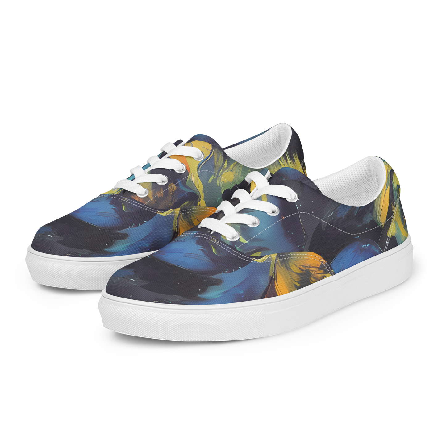 Women's Lace-Up Canvas Shoes - Vivid Visage