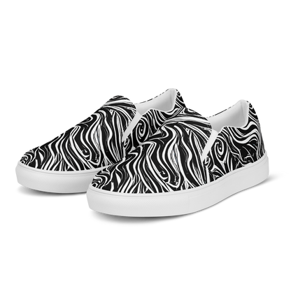 Women's Slip-On Canvas Shoes - Inky Whispers