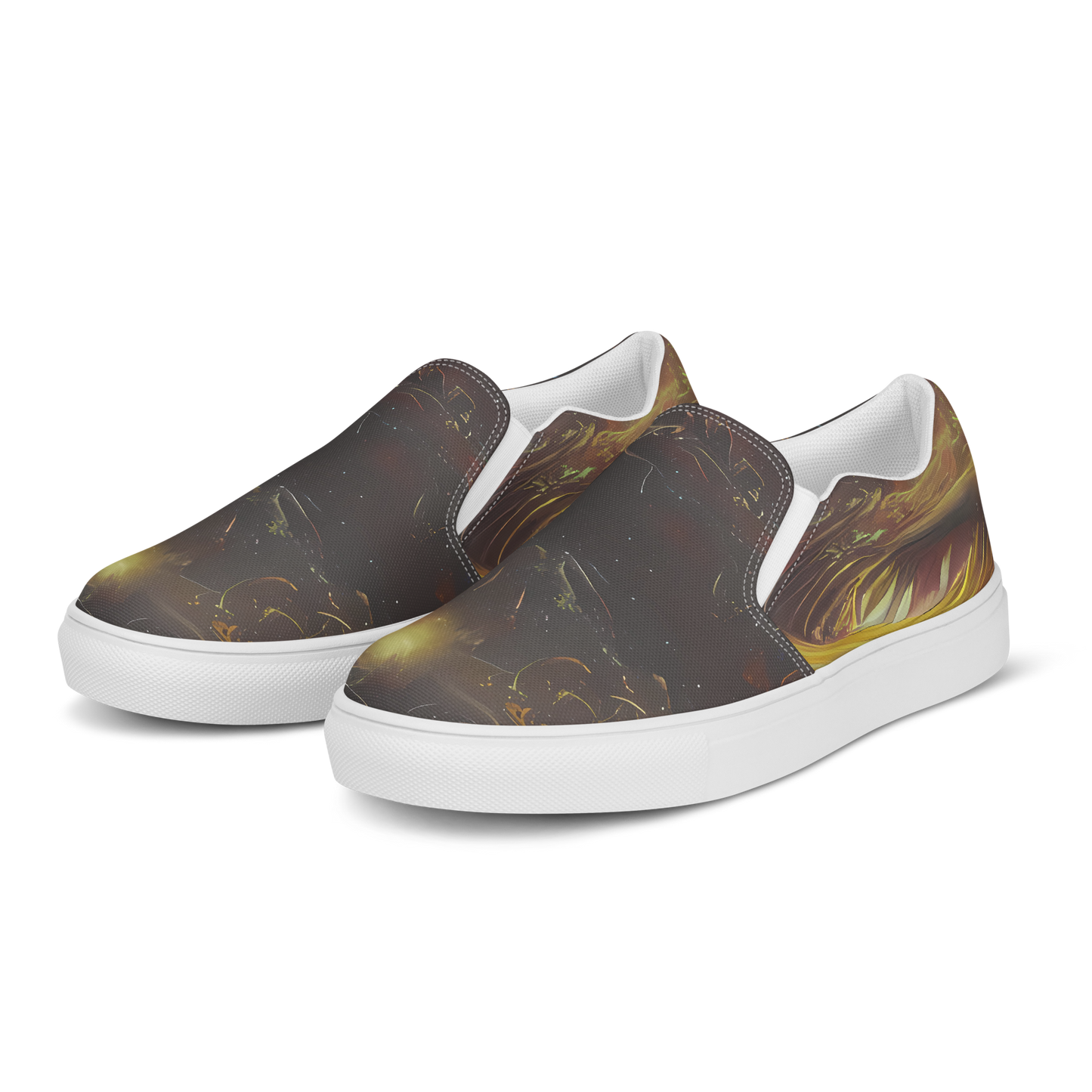 Men's Slip-On Canvas Shoes - Quantum Illusions