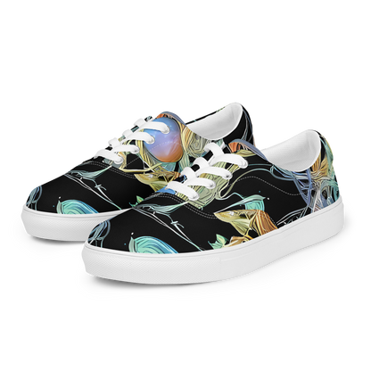 Men's Lace-Up Canvas Shoes - Infinite Mist