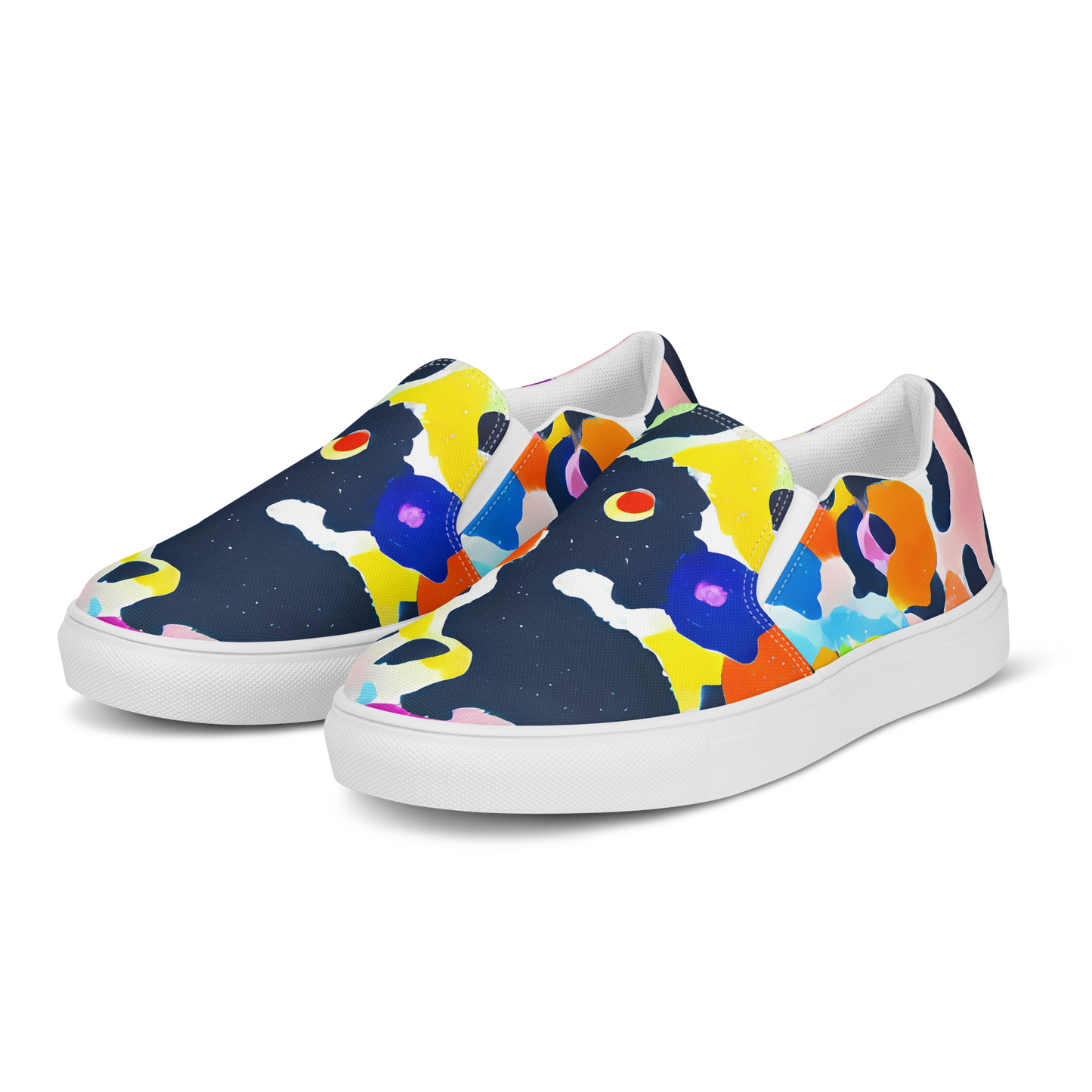 Women's Slip-On Canvas Shoes - Kaleido Burst