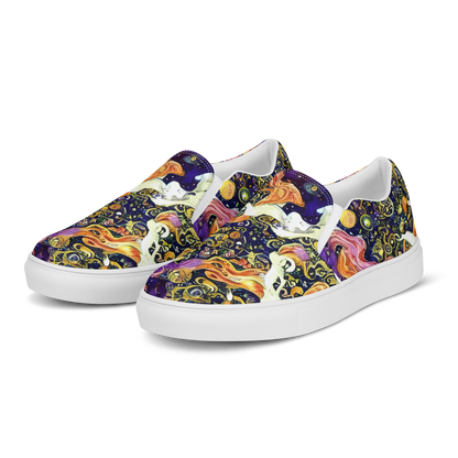 Women's Slip-On Canvas Shoes - Ethereal Waltz