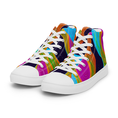 Women's High Top Canvas Shoes - Galactic Harmony