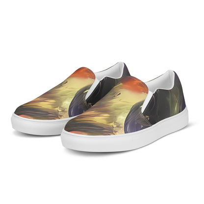 Men's Slip-On Canvas Shoes - Orbiting Embers