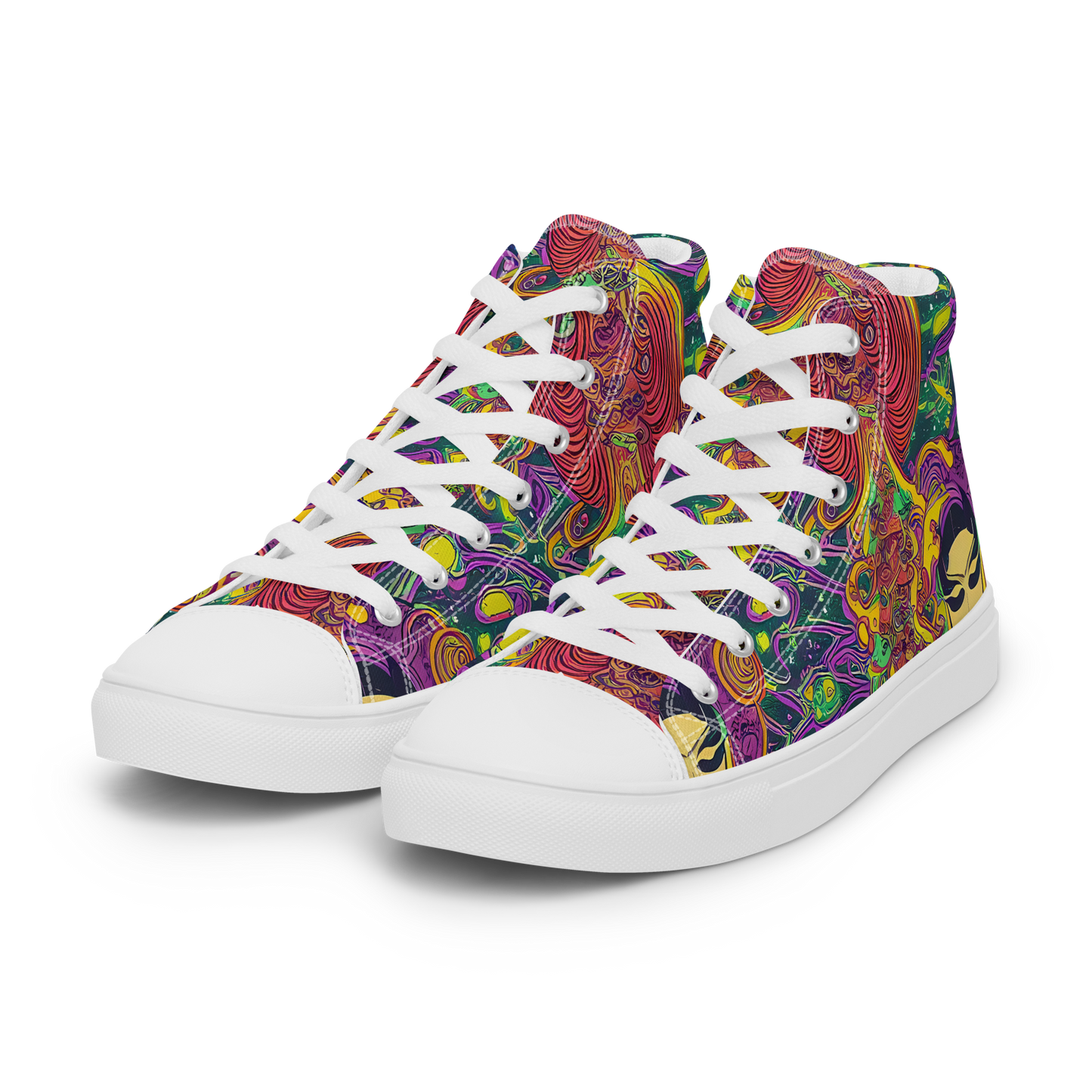 Women's High Top Canvas Shoes - Odyssey in Color