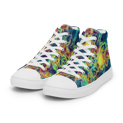 Women's High Top Canvas Shoes - Echoed Pulses