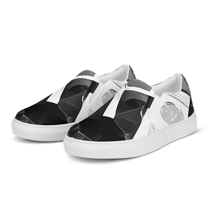 Women's Slip-On Canvas Shoes - Interstellar Chic