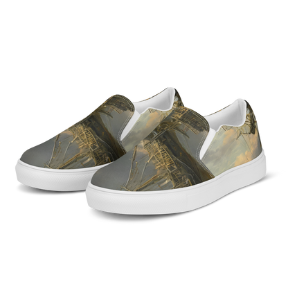 Women's Slip-On Canvas Shoes - Ethereal Armada