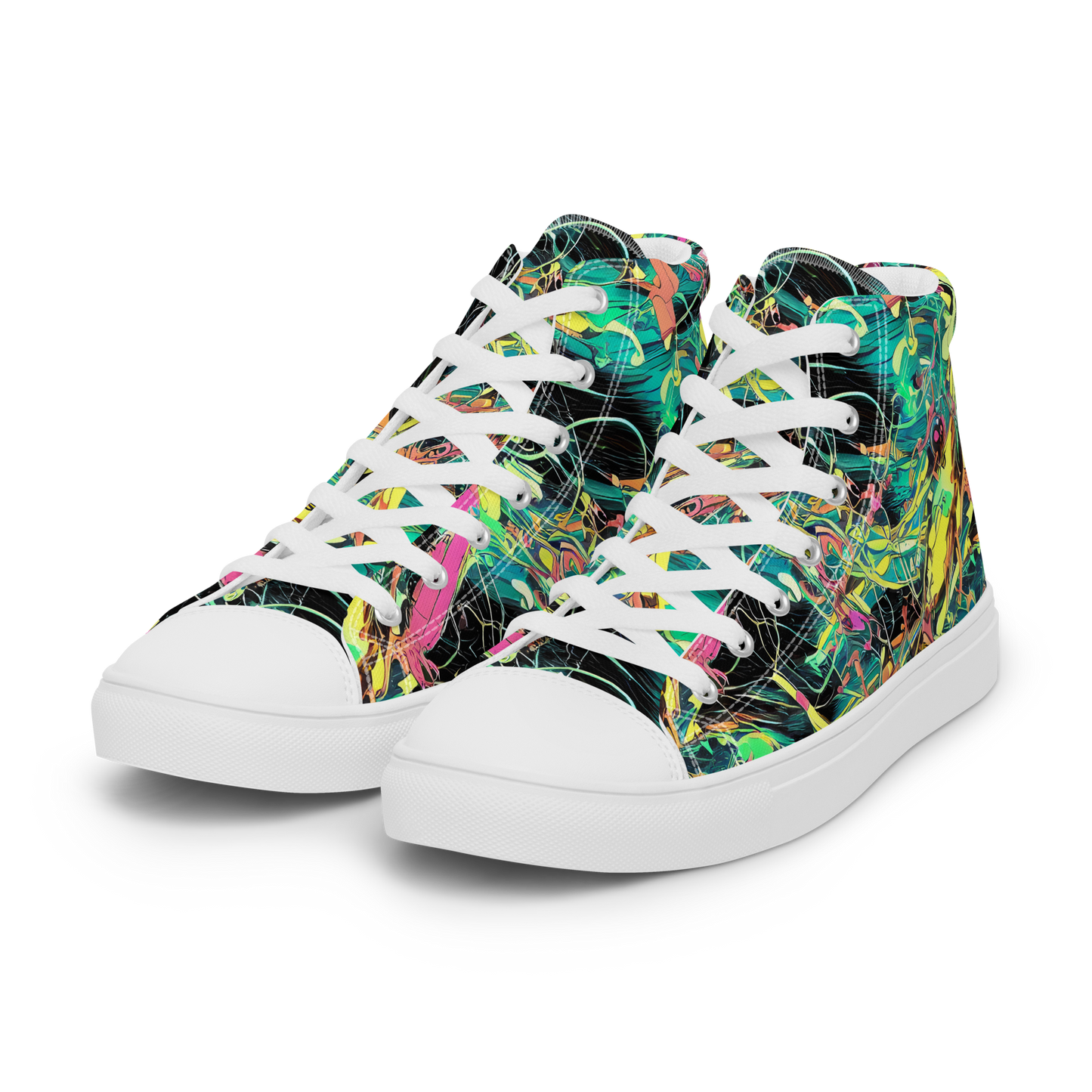 Women's High Top Canvas Shoes - Cyborg Whirl