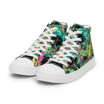 Women's High Top Canvas Shoes - Cyborg Whirl