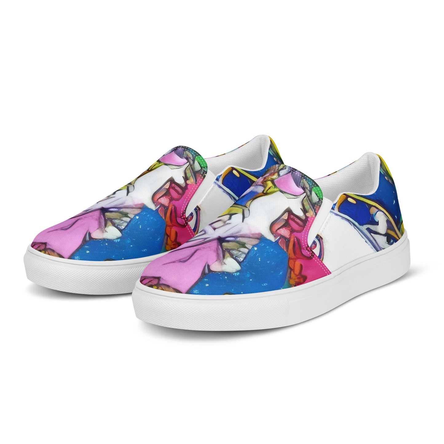 Women's Slip-On Canvas Shoes - Galactic Masquerade