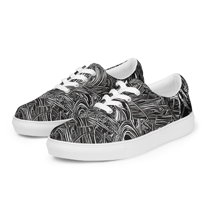 Men's Lace-Up Canvas Shoes - Mesmeric Tangles