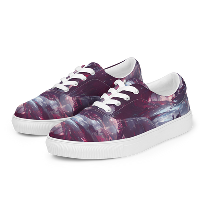 Women's Lace-Up Canvas Shoes - Twilight Fortresses