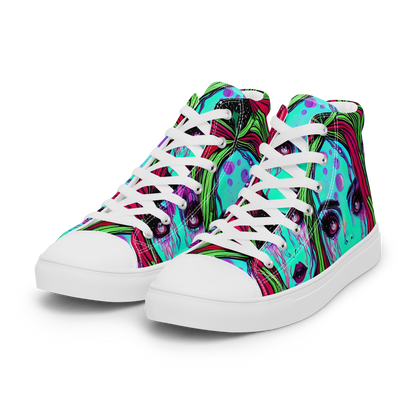 Women's High Top Canvas Shoes - Luminous Nightfall