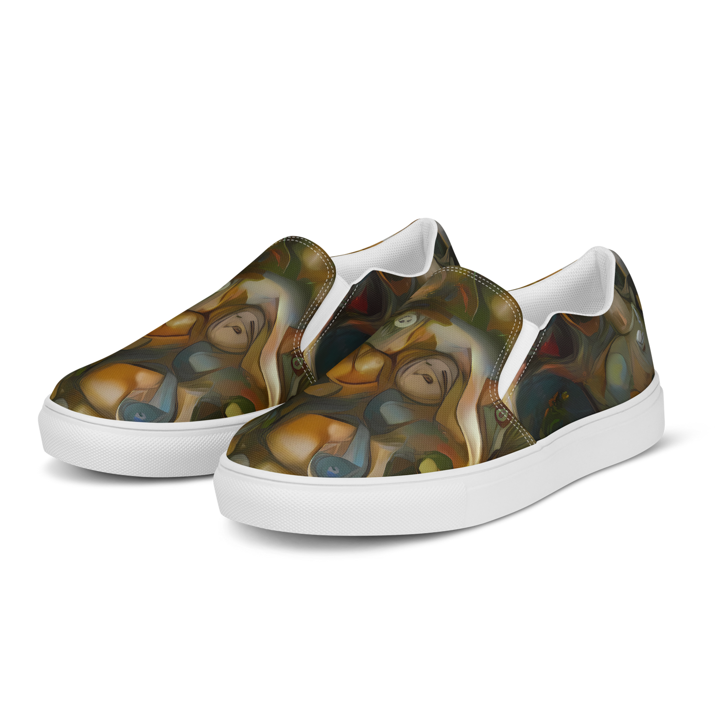 Women's Slip-On Canvas Shoes - Cryptic Canvas