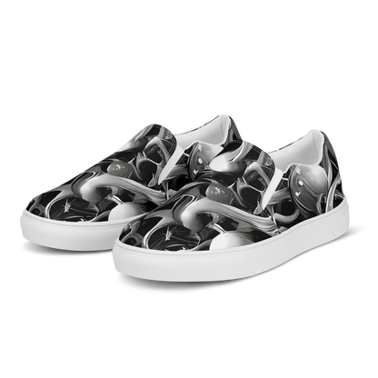 Men's Slip-On Canvas Shoes - Fluid Monochrome