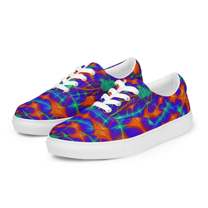 Women's Lace-Up Canvas Shoes - Nebula Tides