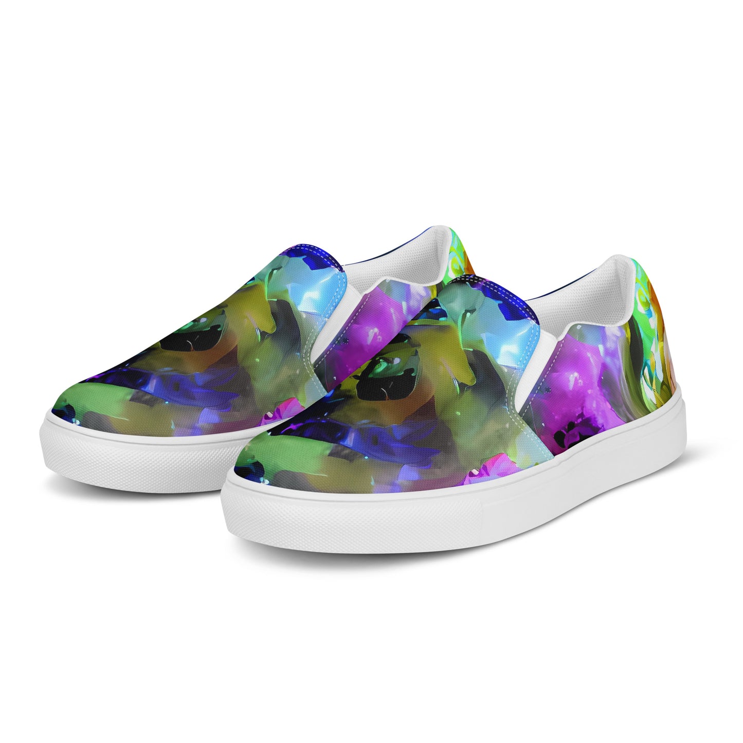 Women's Slip-On Canvas Shoes - Fantasy Spiral