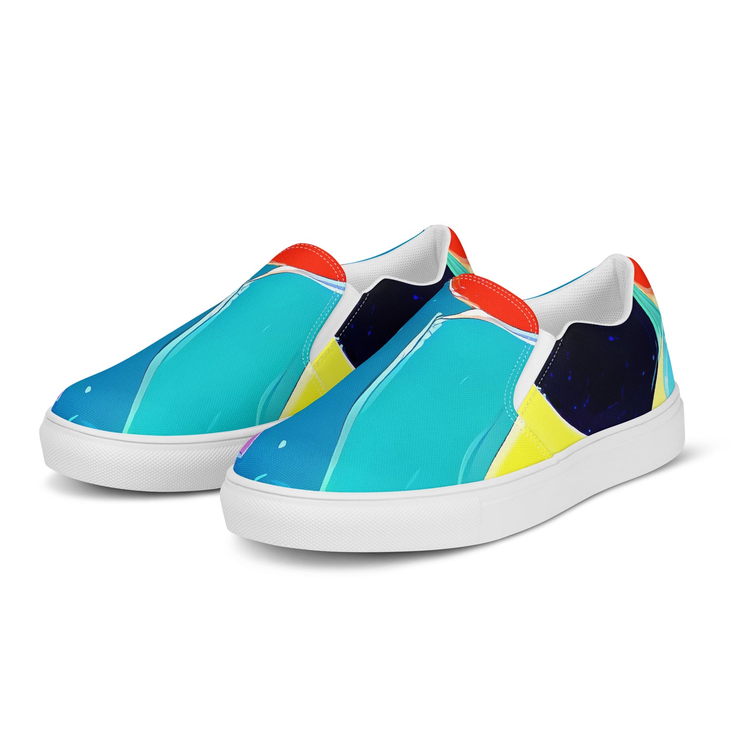 Men's Slip-On Canvas Shoes - Cosmic Delight