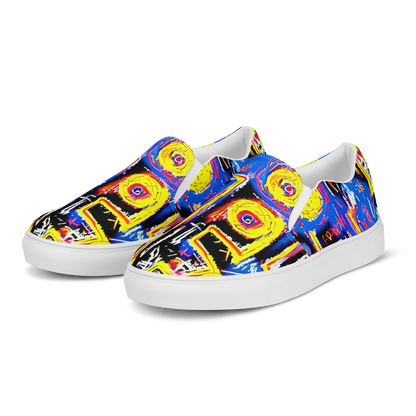 Women's Slip-On Canvas Shoes - Radiant Mayhem