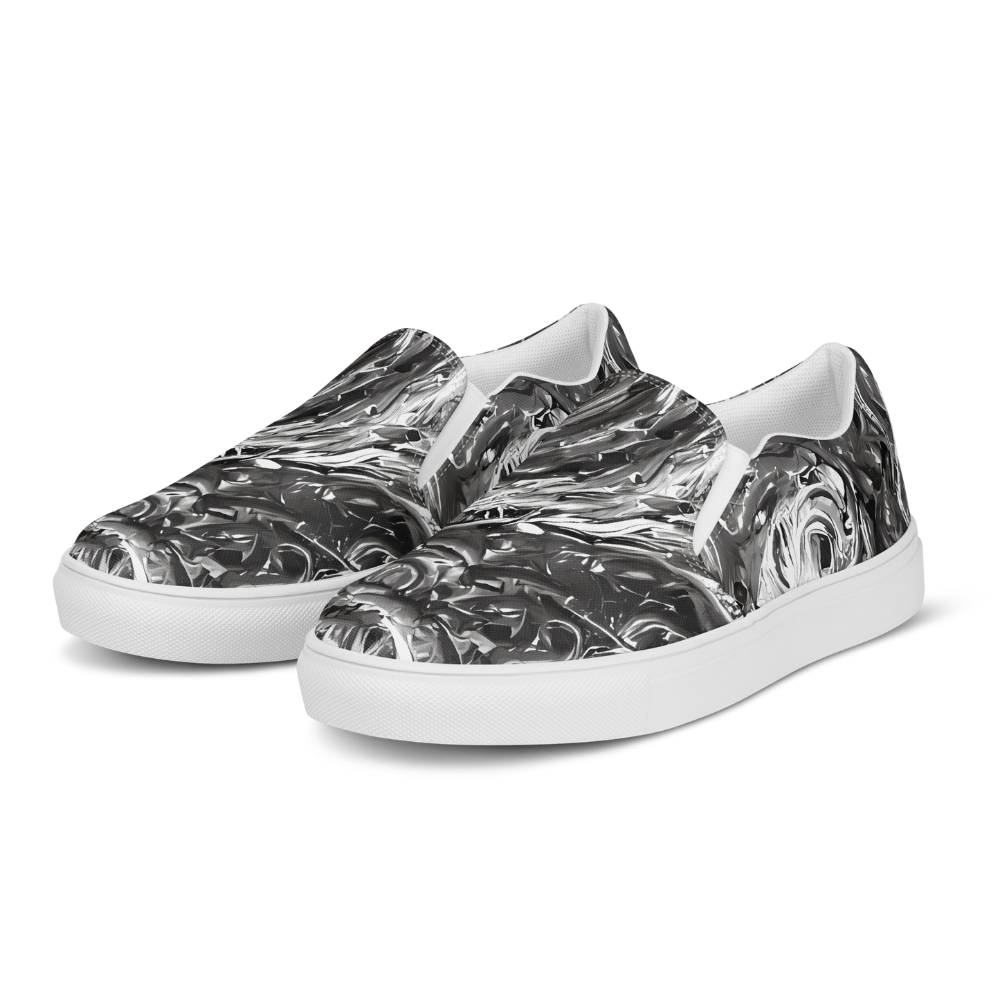 Women's Slip-On Canvas Shoes - Nebulous Night