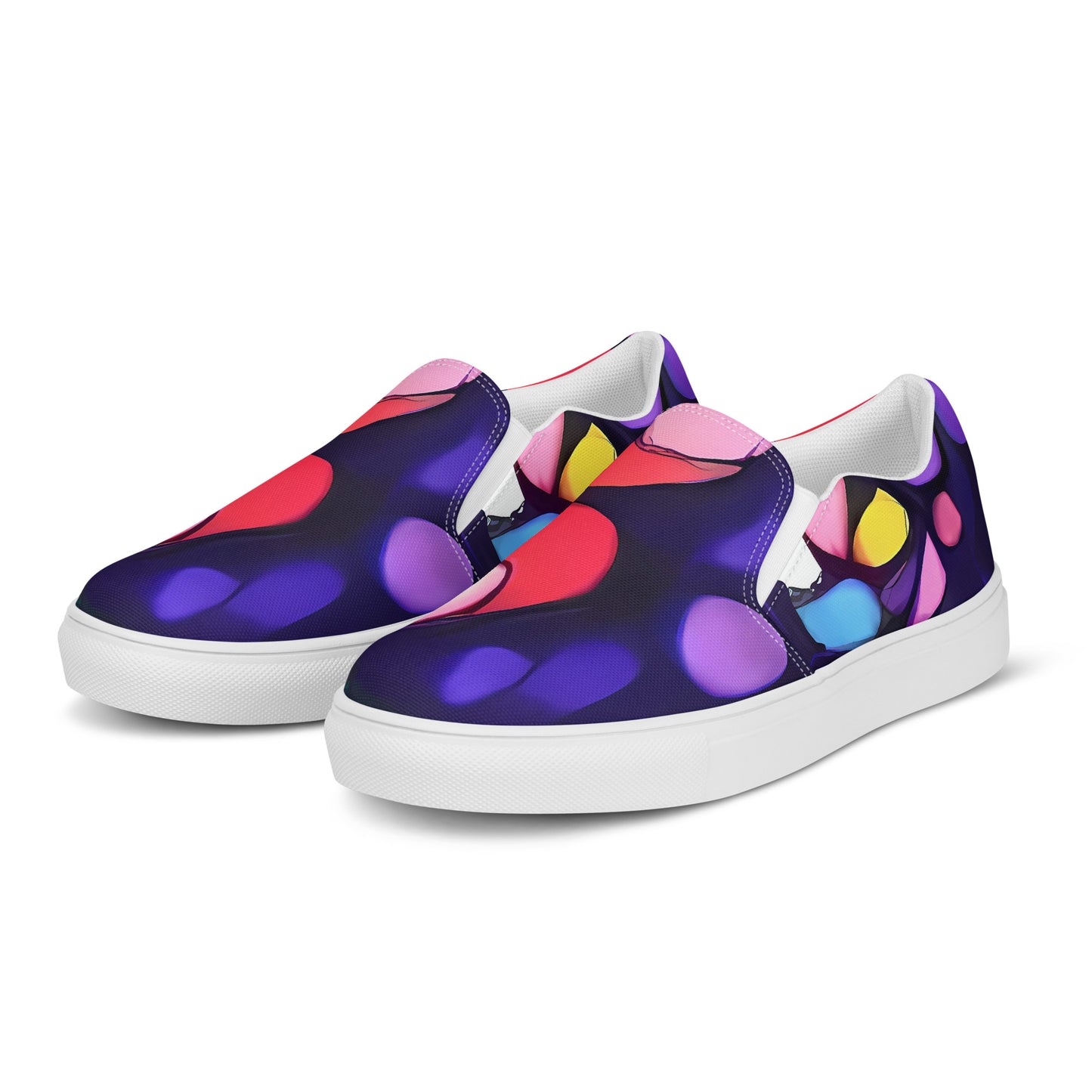 Men's Slip-On Canvas Shoes - Bubble Fantasia
