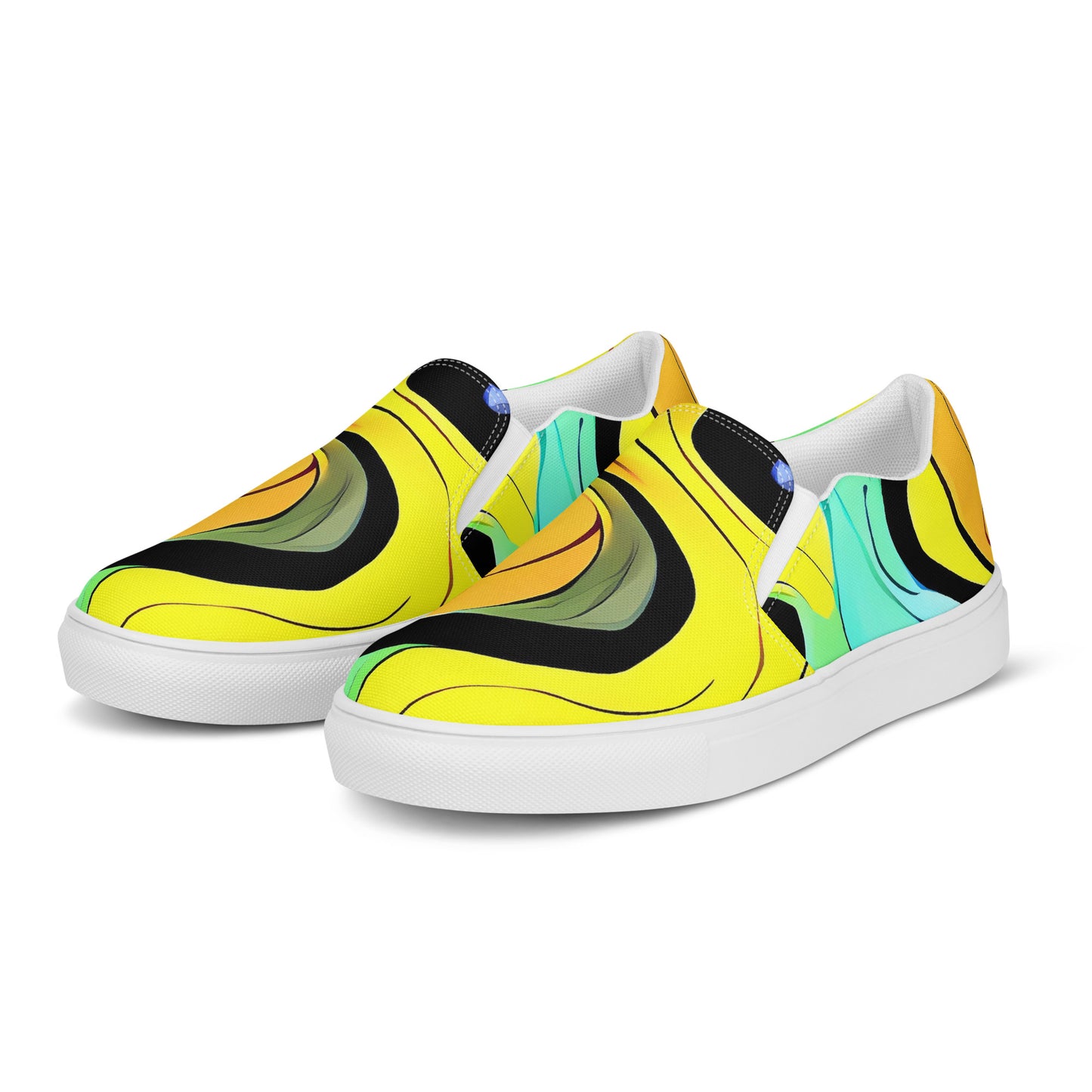 Men's Slip-On Canvas Shoes - Sillman Swirl