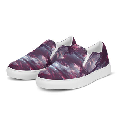 Women's Slip-On Canvas Shoes - Twilight Fortresses