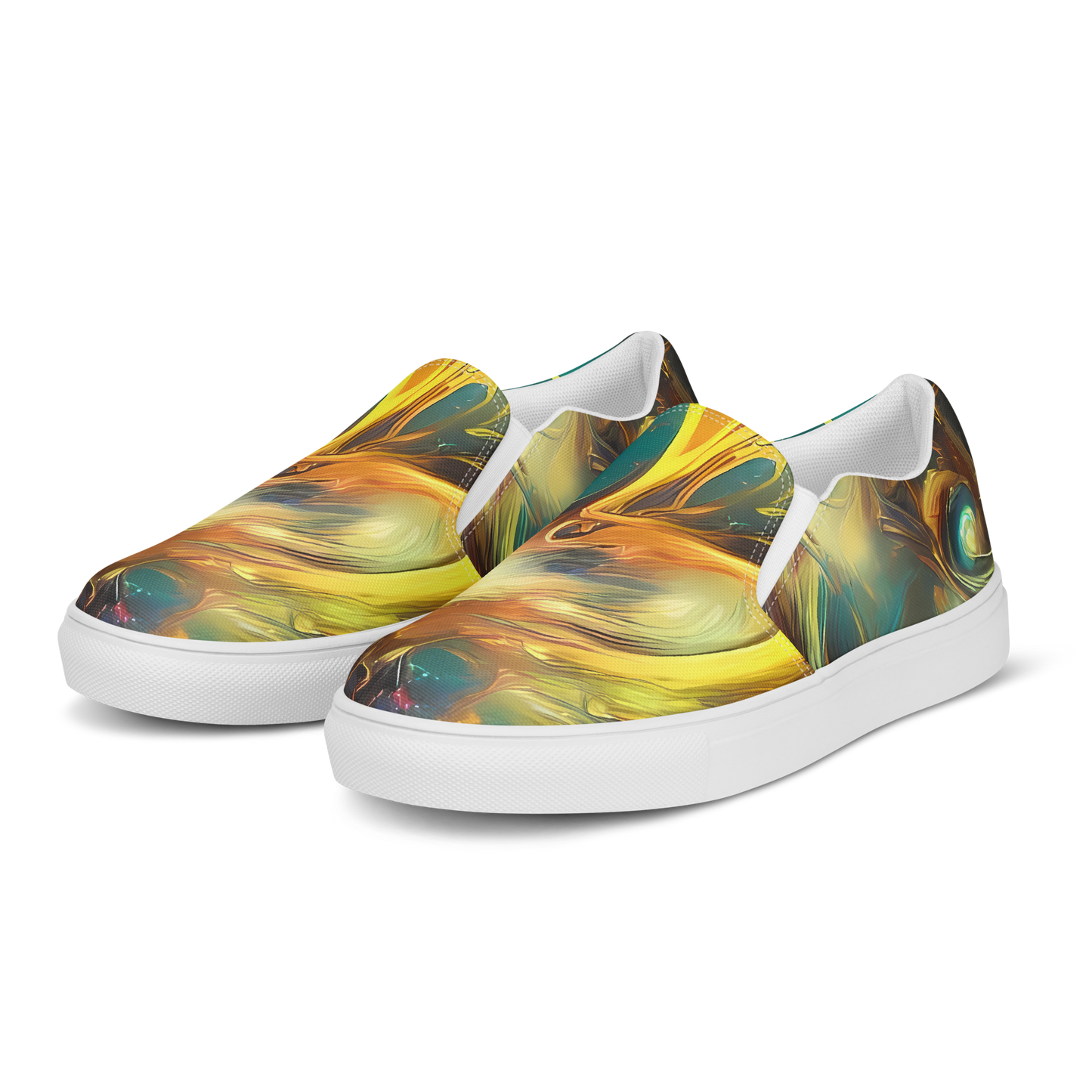 Men's Slip-On Canvas Shoes - Elegant Whirl