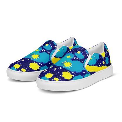 Women's Slip-On Canvas Shoes - Starburst Splash