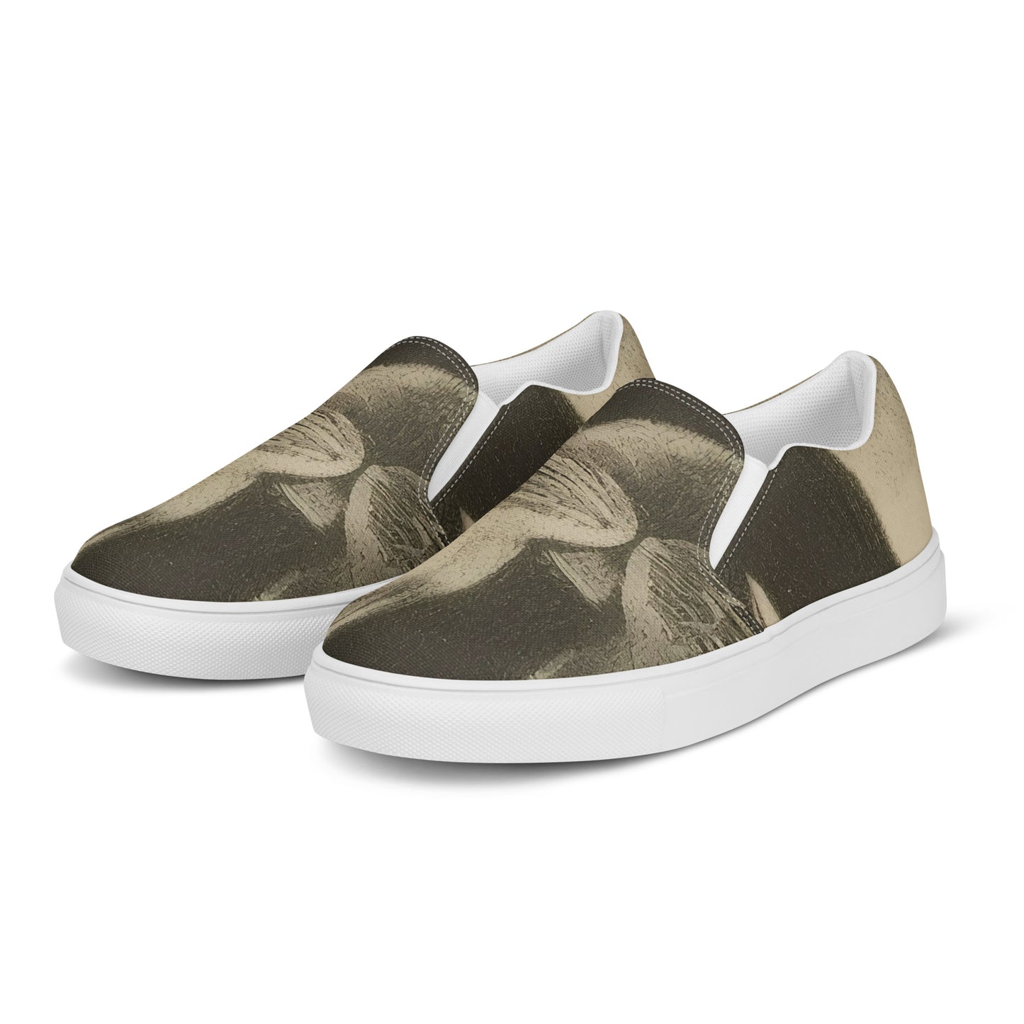 Women's Slip-On Canvas Shoes - Feline Symphony